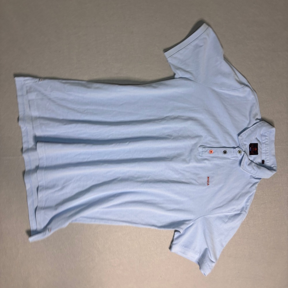 N.Z.A. New Zealand Auckland Tukituki Men's 3XL Light Blue Cotton Polo - Picture 1 of 16